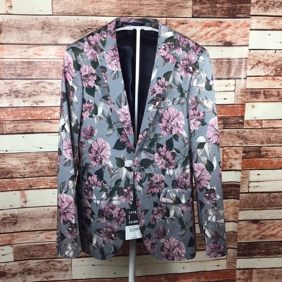topman floral blazer